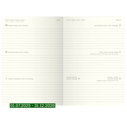 Artikelbild 3 für SIGEL Buchkalender Conceptum Juli 2025 - Dezember 2026 schwarz, 1 St., Artikelnummer 568417