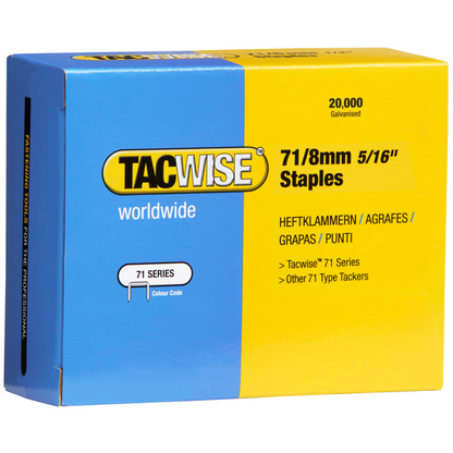 Artikelbild 3 für TACWISE™ Tackerklammern Typ 71/8mm, 0368 8 mm, 20.000 St., Artikelnummer 584746