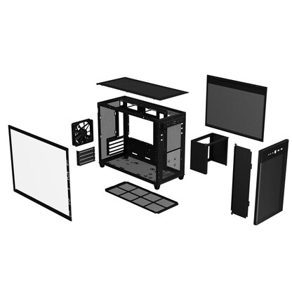 Artikelbild 9 für ASUS PC-Gehäuse Prime AP201 Tempered Glass schwarz, Artikelnummer 685523