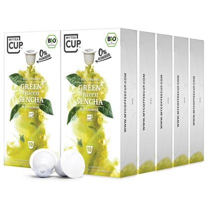 Artikelbild für MY-TEA CUP® GREEN QUEEN SENCHA Bio-Teekapseln 100 Portionen, Artikelnummer 672087