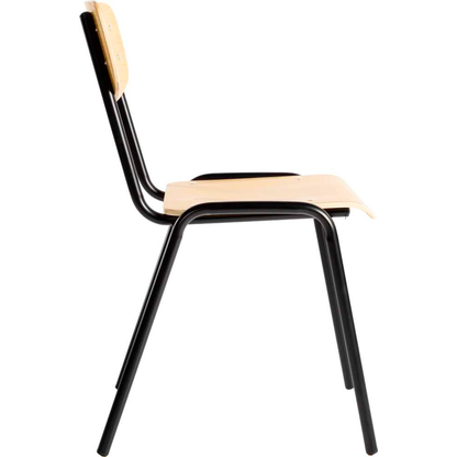 Artikelbild 4 für LÜLLMANN Stapelstuhl 225315 buche, schwarz Holz, 1 St., Artikelnummer 790778