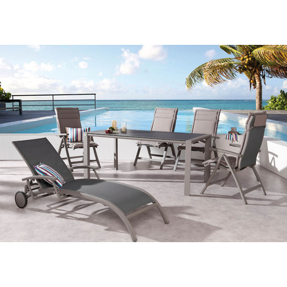 Artikelbild 2 für BEST Sonnenliege Larino anthrazit Aluminium, Artikelnummer 457972