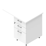 Artikelbild 1 für Quadrifoglio Standcontainer weiß 3 Auszüge Kunststoff-Stangengriff weiß 80,0 x 60,0 x 75,0 cm, Artikelnummer 593165