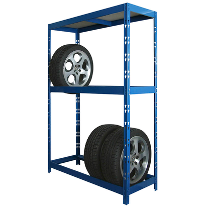 Artikelbild 2 für SZ Metall Reifenregal 24132 blau 139,0 x 50,0 x 180,0 cm, Artikelnummer 791673
