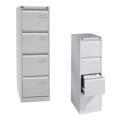 Artikelbild für BISLEY LIGHT Hängeregistraturschrank lichtgrau 4 Schubladen 41,3 x 62,2 x 132,1 cm, 1 St., Artikelnummer 580241