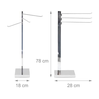 Artikelbild 3 für relaxdays Handtuchständer silber, 1 St., Artikelnummer 400182