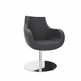 Artikelbild 1 für fm Besuchersessel Pirum anthrazit chrom Stoff 71,0 x 71,0 x 93,0 cm, 1 St., Artikelnummer 448082