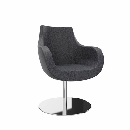 Artikelbild für fm Besuchersessel Pirum anthrazit chrom Stoff 71,0 x 71,0 x 93,0 cm, 1 St., Artikelnummer 448082