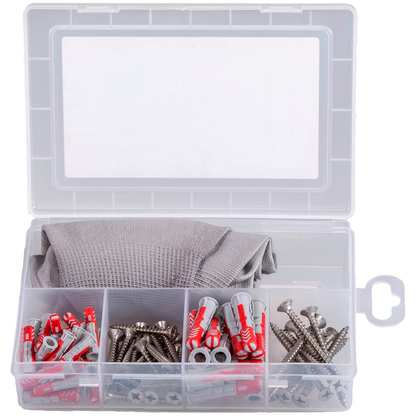 Artikelbild 2 für fischer easyDIY Box Garten und Balkon rostfrei 553339 Dübel- und Schrauben-Sortiment, 71-teilig, Artikelnummer 480357