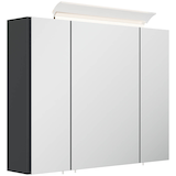 Artikelbild 1 für POSSEIK Spiegel mit Beleuchtung 80 grafit 80,0 x 17,0 x 62,0 cm, Artikelnummer 668219