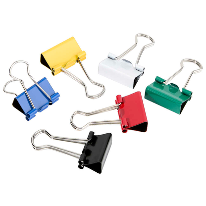 Artikelbild 2 für Gowi Foldbackklammern farbsortiert 1,9 cm, 100 St., Artikelnummer 721627