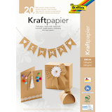 Artikelbild 1 für folia Tonpapier Kraftkarton braun 120/230 g/qm 20 Blatt, Artikelnummer 192114