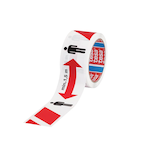 Artikelbild 1 für tesa Warnklebeband Signal Abstand halten min. 1,5 m rot/weiß/schwarz 50,0 mm x 50,0 m 1 Rolle, Artikelnummer 319562