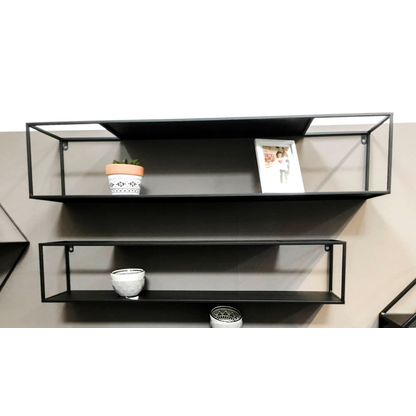 Artikelbild 3 für HAKU Möbel Wandregale-Set schwarz 85,0/95,0 x 17,0/20,0 x 17,0/20,0 cm, 2 St., Artikelnummer 462673