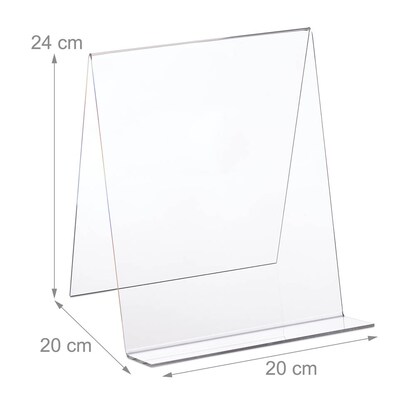 Artikelbild 3 für relaxdays Buchständer transparent, Artikelnummer 472057