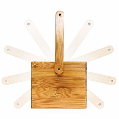 Artikelbild 2 für relaxdays Schreibtisch-Organizer braun Bambus 4 Fächer 25,0 x 11,5 x 20,0 cm, Artikelnummer 516514