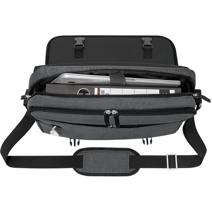 Artikelbild 2 für WEDO Laptoptasche Messenger Bag COLLEGE Kunstfaser grau 59353012 bis 39,6 cm (15,6 Zoll), Artikelnummer 185977