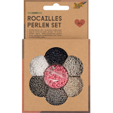 Artikelbild 1 für folia Perlen-Set Rocailles silber mehrfarbig, Artikelnummer 130579