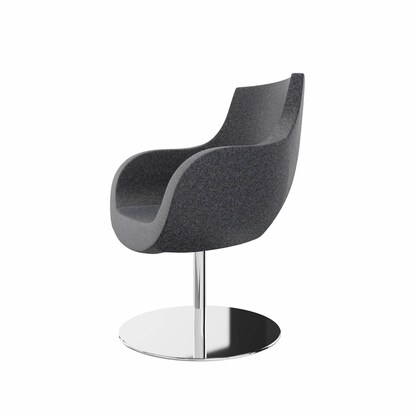 Artikelbild 2 für fm Besuchersessel Pirum anthrazit chrom Stoff 71,0 x 71,0 x 93,0 cm, 1 St., Artikelnummer 448082