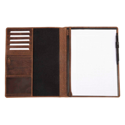 Artikelbild 2 für PRIDE & SOUL Konferenzmappe WINSTON Leder DIN A4 braun, Artikelnummer 380764