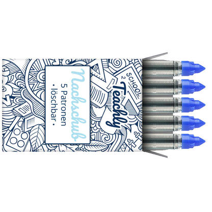 Artikelbild für Teachly Tintenrollerminen blau löschbar 0,6 mm 5 St., Artikelnummer 752077