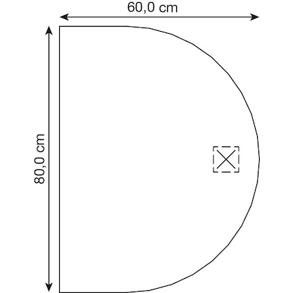 Artikelbild 2 für HAMMERBACHER Anbautisch höhenverstellbar Akandia buche, silber halbrund 60,0 x 80,0 x 65,5 - 82,5 cm, Artikelnummer 626349