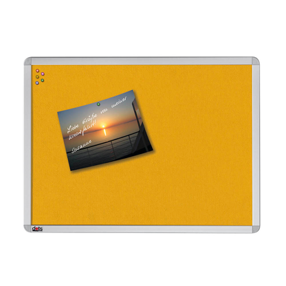 Artikelbild für dots Pinnwand 120,0 x 90,0 cm Textil gelb, Artikelnummer 600207