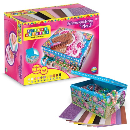 Artikelbild für invento Mosaiksticker-Set Schmuckkästchen Pferd mehrfarbig, Artikelnummer 996518