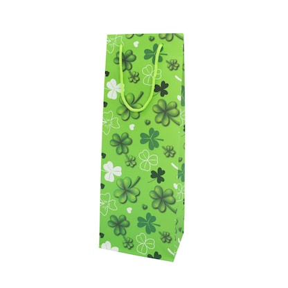 Artikelbild 6 für Idena Geschenktüte für Flaschen Glücksklee grün 12,5 x 35,5 cm, 1 St., Artikelnummer 677177