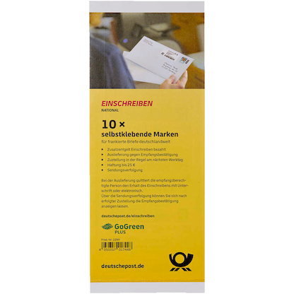 Artikelbild 2 für Deutsche Post 2,65 € Einschreibenmarken 2289 selbstklebend, 10 St., Artikelnummer 666117