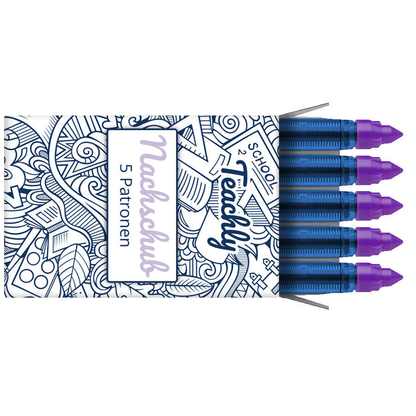 Artikelbild für Teachly Tintenrollerminen lila 0,6 mm 5 St., Artikelnummer 752327