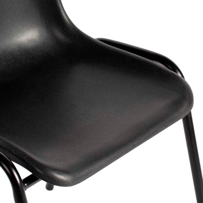Artikelbild 6 für LÜLLMANN Stapelstuhl Basic 230050 schwarz Kunststoff, 1 St., Artikelnummer 790849