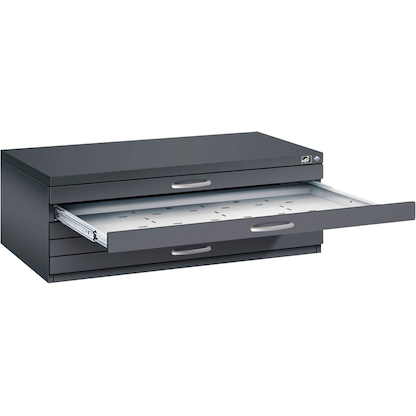 Artikelbild für CP 7100 Planschrank schwarzgrau 5 Schubladen 110,0 x 76,5 x 42,0 cm, 1 St., Artikelnummer 682029