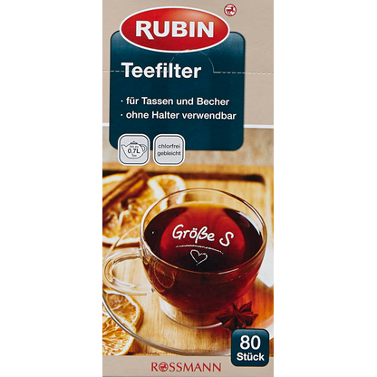 Artikelbild 3 für RUBIN Teefilter, 80 St., Artikelnummer 212494