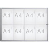 Artikelbild 1 für MAUL Schaukasten Extraslim grau 8x DIN A4 93,1 x 2,7 x 65,5 cm, 1 St., Artikelnummer 515122