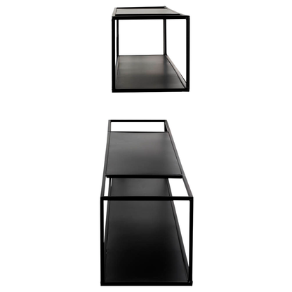 Artikelbild 5 für HAKU Möbel Wandregale-Set schwarz 85,0/95,0 x 17,0/20,0 x 17,0/20,0 cm, 2 St., Artikelnummer 462673