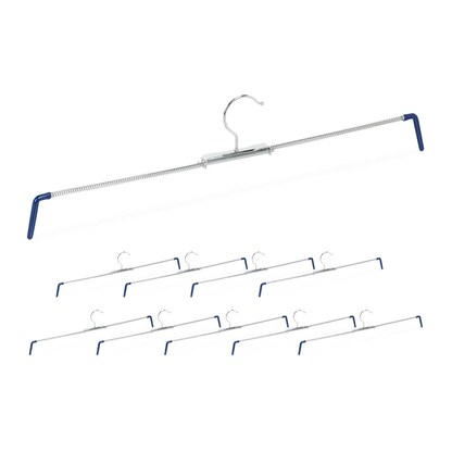 Artikelbild für relaxdays Spann-Kleiderbügel silber, 10 St., Artikelnummer 520407