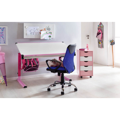 Artikelbild 4 für AMSTYLE Kinderdrehstuhl, SPM1.357 Stoff blau, Gestell silber, Artikelnummer 905663