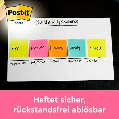 Artikelbild 2 für Post-it® Poptimistic Collection Haftnotizen farbsortiert, 6 Blöcke, Artikelnummer 735759