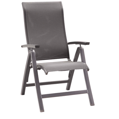 Artikelbild 2 für BEST Gartenstühle mit Armlehnen Larino anthrazit, 2 St., Artikelnummer 457965