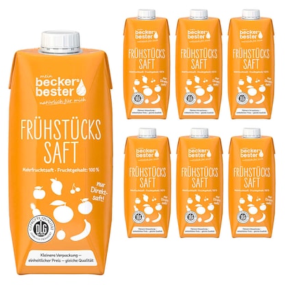 Artikelbild für beckers bester Frühstückssaft Direktsaft 6x 0,75 l, Artikelnummer 787166