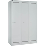 Artikelbild 1 für BISLEY LIGHT Spind lichtgrau GL12T1645, 3 Schließfächer 120,0 x 50,0 x 185,0 cm, Artikelnummer 454518