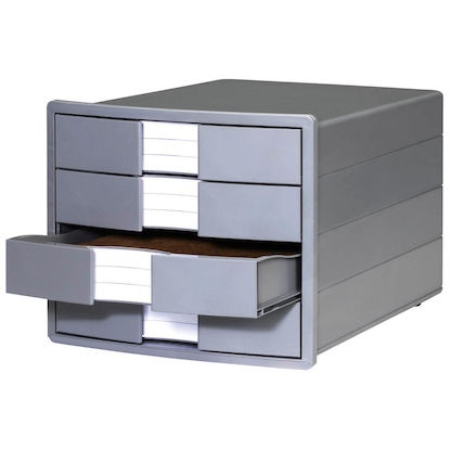Artikelbild 6 für HAN Schubladenbox KARMA grau 10128-18D, DIN A4 mit 4 Schubladen, 1 St., Artikelnummer 661732