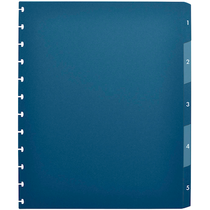 Artikelbild für OXFORD Ordnerregister vario-zipp DIN A4 Vollformat 1-5 blau/ transparent 5-teilig, 1 Satz, Artikelnummer 712158