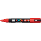 Artikelbild 1 für uni-ball POSCA PC-5M Acrylstift rot 1,8 - 2,5 mm, 1 St., Artikelnummer 106969