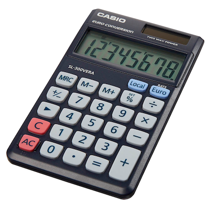 Artikelbild 3 für CASIO SL-300VERA Taschenrechner dunkelblau, Artikelnummer 681831