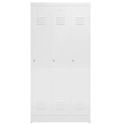 Artikelbild 2 für ClassiX Spind signalweiß X-510137, 3 Schließfächer 87,0 x 50,0 x 180,0 cm, Artikelnummer 186728