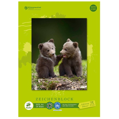 Artikelbild 3 für Edition Dürer Zeichenblock green DIN A4 100 g/qm, 18 Blatt, 1 Block, Artikelnummer 421519