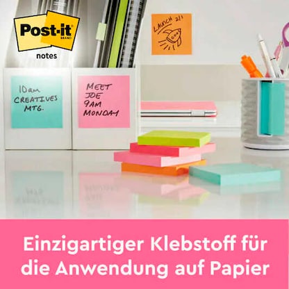 Artikelbild 3 für Post-it® Poptimistic Collection Haftnotizen farbsortiert, 6 Blöcke, Artikelnummer 735759