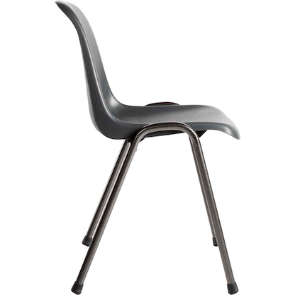 Artikelbild 4 für LÜLLMANN Stapelstuhl 230100 dunkelgrau Kunststoff, 1 St., Artikelnummer 791048